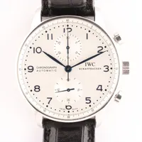 IWC ポルトギーゼ IW371446 SS×革 AT 白文字盤 ＡＢランク