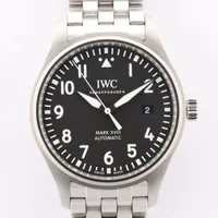 IWC マーク18 IW327015 SS AT 黒文字盤 Ａランク