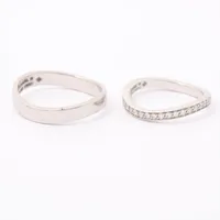 シャネル リュバン ドゥ シャネル ダイヤ リング　2点セット Pt950