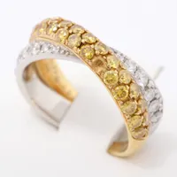 ギメル ダイヤ リング Pt950×18K