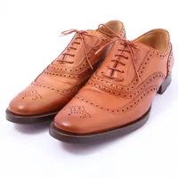 エルメス レザー レザーシューズ 39 1/2 ブラウン ＡＢランク