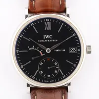 IWC ポートフィノ IW510102 SS×革 手巻き 黒文字盤 ＡＢランク