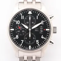 IWC パイロットウォッチ クロノグラフ IW377704 SS AT 黒文字盤 ＡＢランク