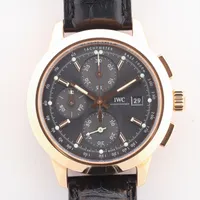 IWC インヂュニア 750×革 AT アイボリー文字盤 ＡＢランク