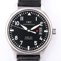 IWC マーク17 IW326501 SS×革 AT 黒文字盤 ＳＡランク