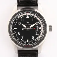 IWC パイロットウォッチ SS×革 AT 黒文字盤 ＡＢランク