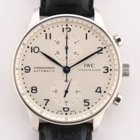 IWC ポルトギーゼ IW371446 SS×革 AT 白文字盤 Ａランク