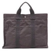 エルメス エールラインMM キャンバス グレー