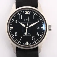 IWC マーク16 IW325501 SS×ナイロン AT 黒文字盤 Ａランク