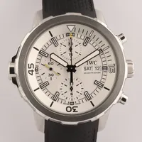 IWC アクアタイマー IW376801 SS×ラバー AT 白文字盤 ＡＢランク