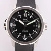 IWC アクアタイマー IW329001 SS×ラバー AT 黒文字盤 Ａランク