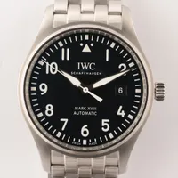 IWC マーク18 IW327015 SS AT 黒文字盤 Ａランク