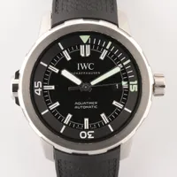 IWC アクアタイマー IW329001 SS×ラバー AT 黒文字盤 Ａランク