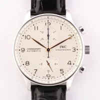 IWC ポルトギーゼ IW371445 SS×革 AT 白文字盤 ＡＢランク