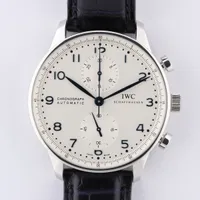 IWC ポルトギーゼ IW371446 SS×革 AT 白文字盤 ＡＢランク