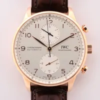 IWC ポルトギーゼ IW371611 750×革 AT 白文字盤 ＡＢランク