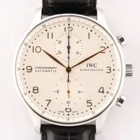 IWC ポルトギーゼ IW371445 SS×革 AT 白文字盤 ＡＢランク