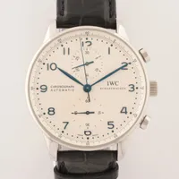 IWC ポルトギーゼ IW371446 SS×革 AT 白文字盤 ＡＢランク