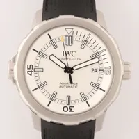 IWC アクアタイマー IW329003 SS×ラバー AT アイスブルー文字盤 Ａランク