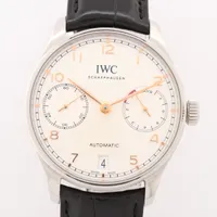 IWC ポルトギーゼ IW500704 SS×革 AT 白文字盤 ＡＢランク