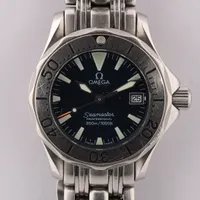 オメガ シーマスター ジャックマイヨール 2554.80 SS AT 青文字盤 AB