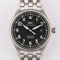 IWC マーク18 IW327015 SS AT 黒文字盤 Ａランク