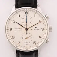 IWC ポルトギーゼ IW371401 SS×革 AT 白文字盤 ＡＢランク