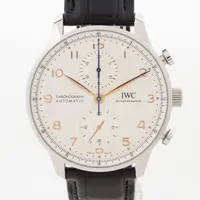 IWC ポルトギーゼ IW371604 SS×革 AT 白文字盤 ＡＢランク