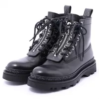 ヴィトン×フラグメントデザイン レザー ブーツ BM0137 6 ブラック