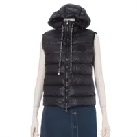 モンクレール GILET ナイロン ダウンベスト 19年 S ブラック ＡＢランク