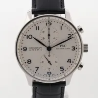 IWC ポルトギーゼ IW371446 SS×革 AT 白文字盤 ＡＢランク