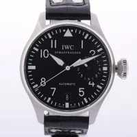 IWC ビッグパイロット 7デイズ IW500401 SS×革 AT 黒文字盤 ＡＢランク