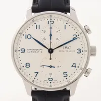 IWC ポルトギーゼ IW371446 SS×革 AT 白文字盤 ＡＢランク