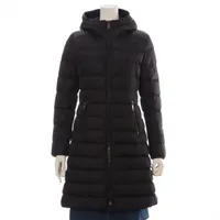 モンクレール TALEV ナイロン×レザー ダウンコート 19年 0 ブラック