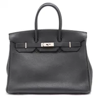 エルメス バーキン35 トゴ ブラック シルバー金具