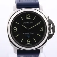 パネライ ルミノール PAM00774 SS×ラバー 手巻き 黒文字盤 ＡＢランク