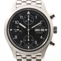 IWC メカニカル フリーガー クロノグラフ IW370607 SS AT 黒文字盤 ＡＢランク