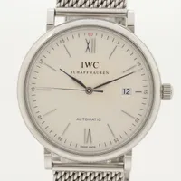 IWC ポートフィノ IW356505 SS AT アイスブルー文字盤 Ａランク