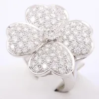 ヴァンクリーフ&アーペル コスモス ラージ ダイヤ リング 750 60 WG