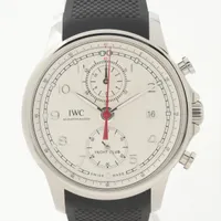 IWC ポルトギーゼ ヨットクラブ IW390502 SS×ラバー AT 白文字盤 Ａランク