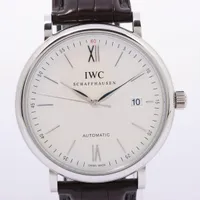 IWC ポートフィノ IW356501 SS×革 AT 白文字盤 ＡＢランク