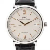 IWC ポートフィノ IW356517 SS×革 AT 白文字盤 ＡＢランク