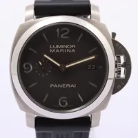 パネライ ルミノール1950 PAM00351 SS×ラバー AT ブラウン文字盤 ＡＢランク