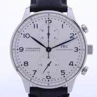 IWC ポルトギーゼ IW371446 SS×革 AT 白文字盤 ＡＢランク