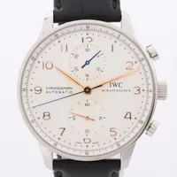 IWC ポルトギーゼ IW371445 SS×革 AT 白文字盤 ＡＢランク