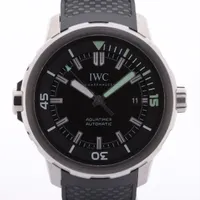 IWC アクアタイマー IW329001 SS×ラバー AT 黒文字盤 Ａランク