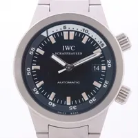 IWC アクアタイマー IW354801 SS AT 黒文字盤 ＡＢランク