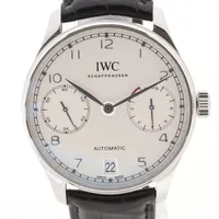 IWC ポルトギーゼ 7DAYS IW500712 SS×革 AT 白文字盤 ＡＢランク