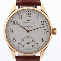 IWC ポルトギーゼ 750×革 手巻き 白文字盤 ＡＢランク