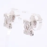 カルティエ アントルラセ ダイヤ ピアス 750 WG Bランクの買取実績